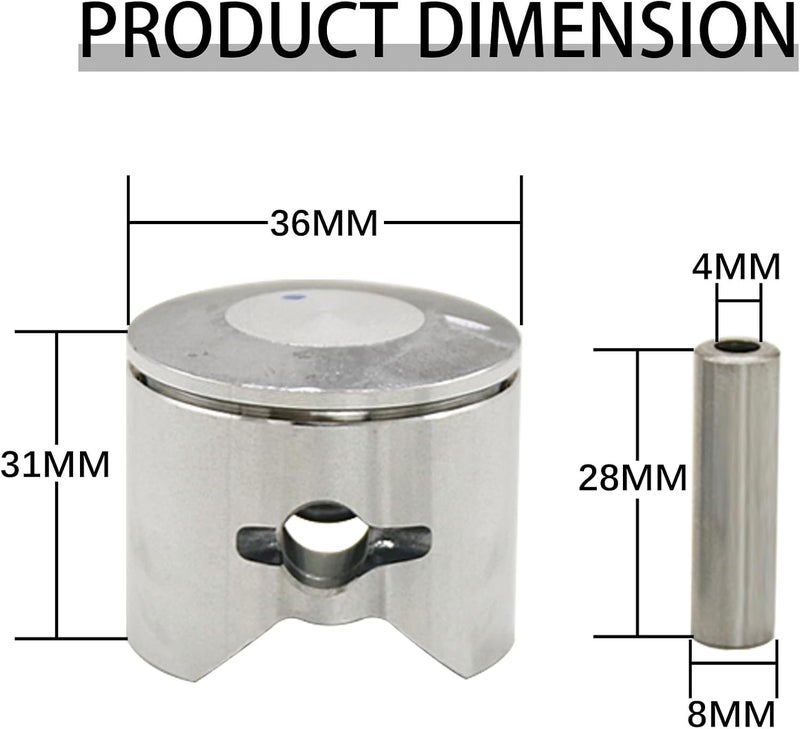 FLMLF 29CC-30.5CC Engines 36mm Piston Ring Kit for 1/5 HPI Rovan KM Baja LOSI FG Motor for Zenoah CHONGYANG Engine RC Car Parts - Image 2